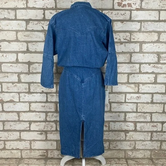Vintage 80s in.tice.ment Denim Dress - Picture 2 of 8